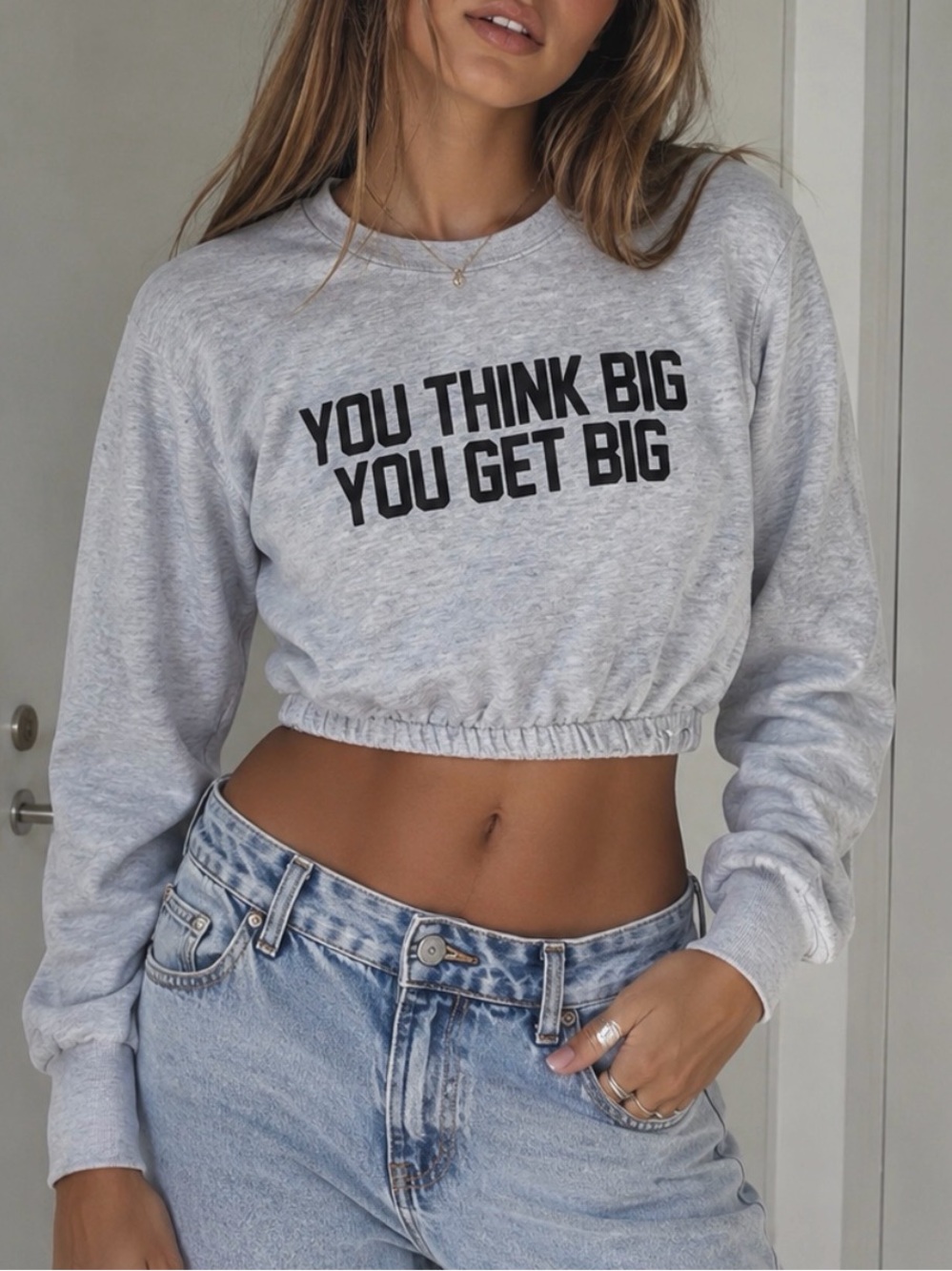 ZARA CROPPED SWEATSHIRT